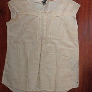 Eddie Bauer Cream Sleeveless Blouse